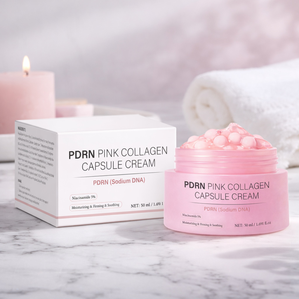Skincare Glow - Krim Kapsul Kolagen 50Ml untuk Pelembab