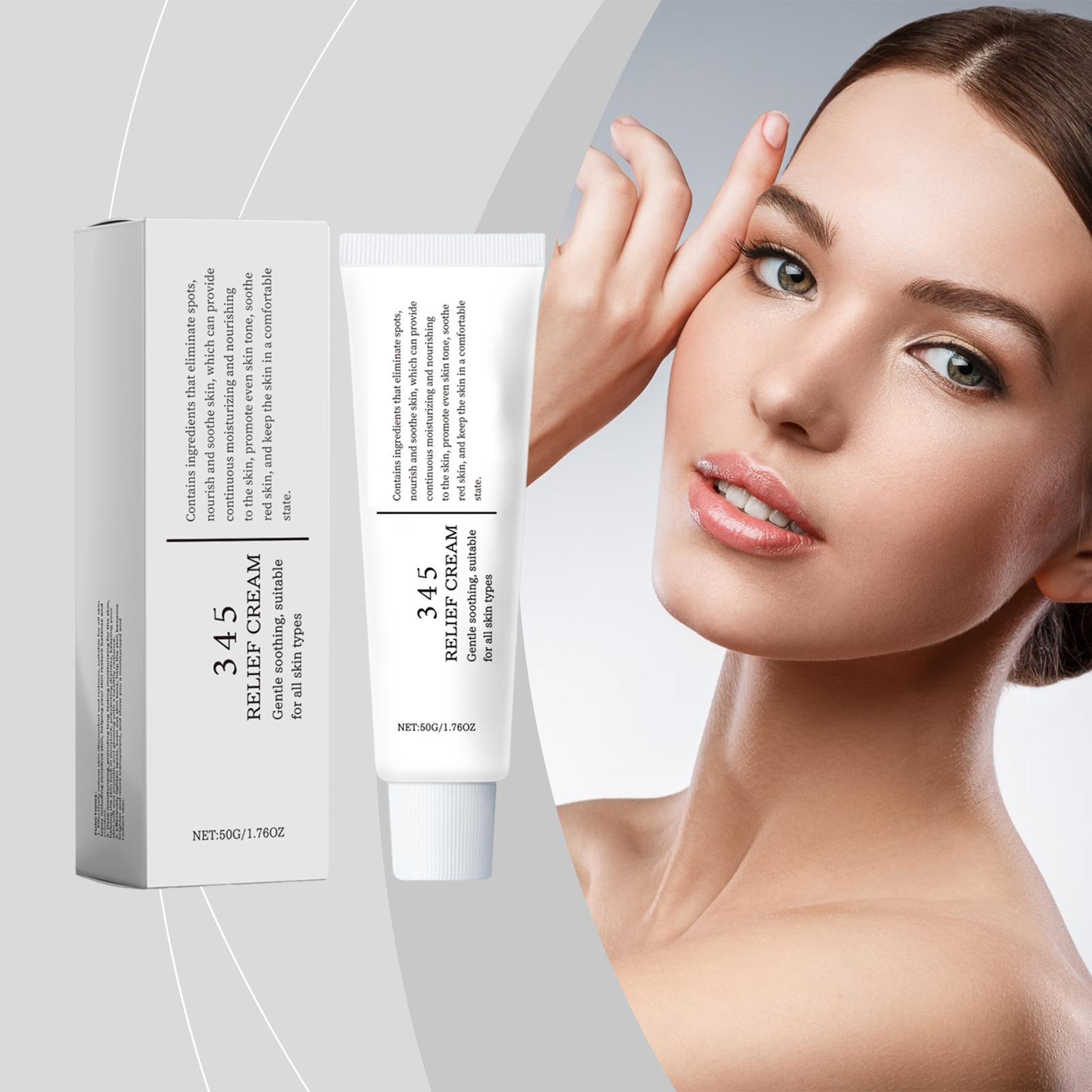 Skincare Glow - 345 Krim Pereda Melembapkan Anti-Gula Antioksidan
