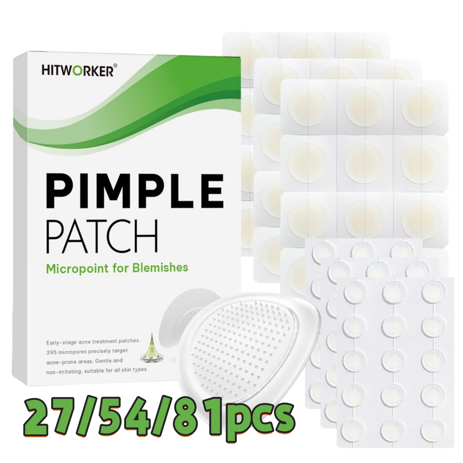Skincare Salicylic Acid - 27/54/81-Piece HITWORKER Acne Patches - Diisi