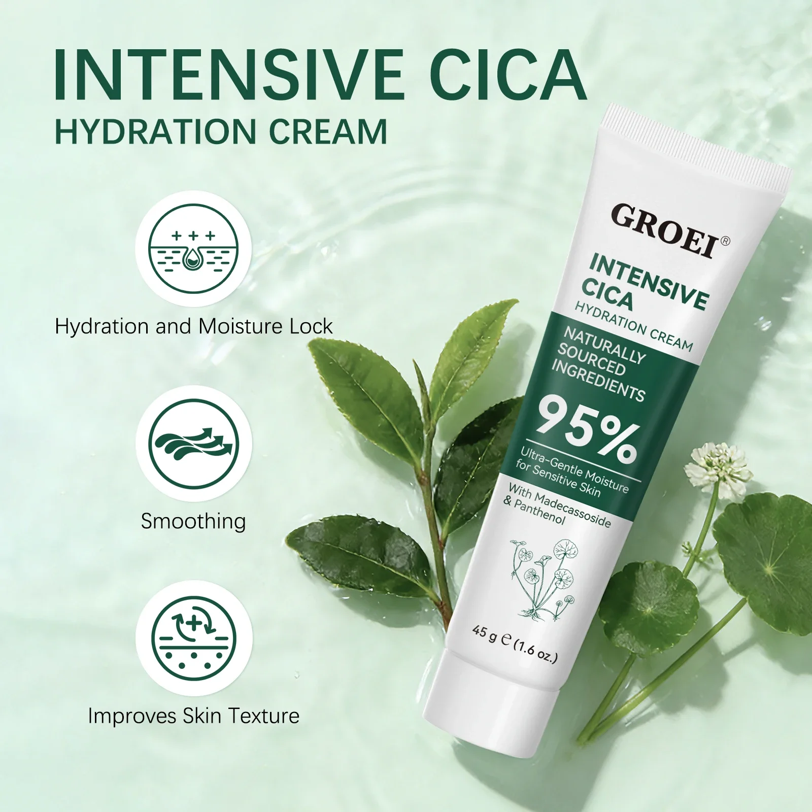 Skincare Glow - GROEI Krim Pelembap Rumput Salju 45g