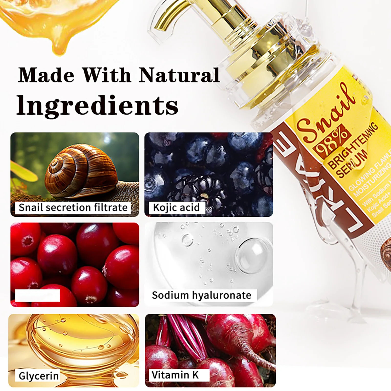 AILKE Serum Pemutih Ekstrak Si - Snail Mucin Essence ulasan dan harga
