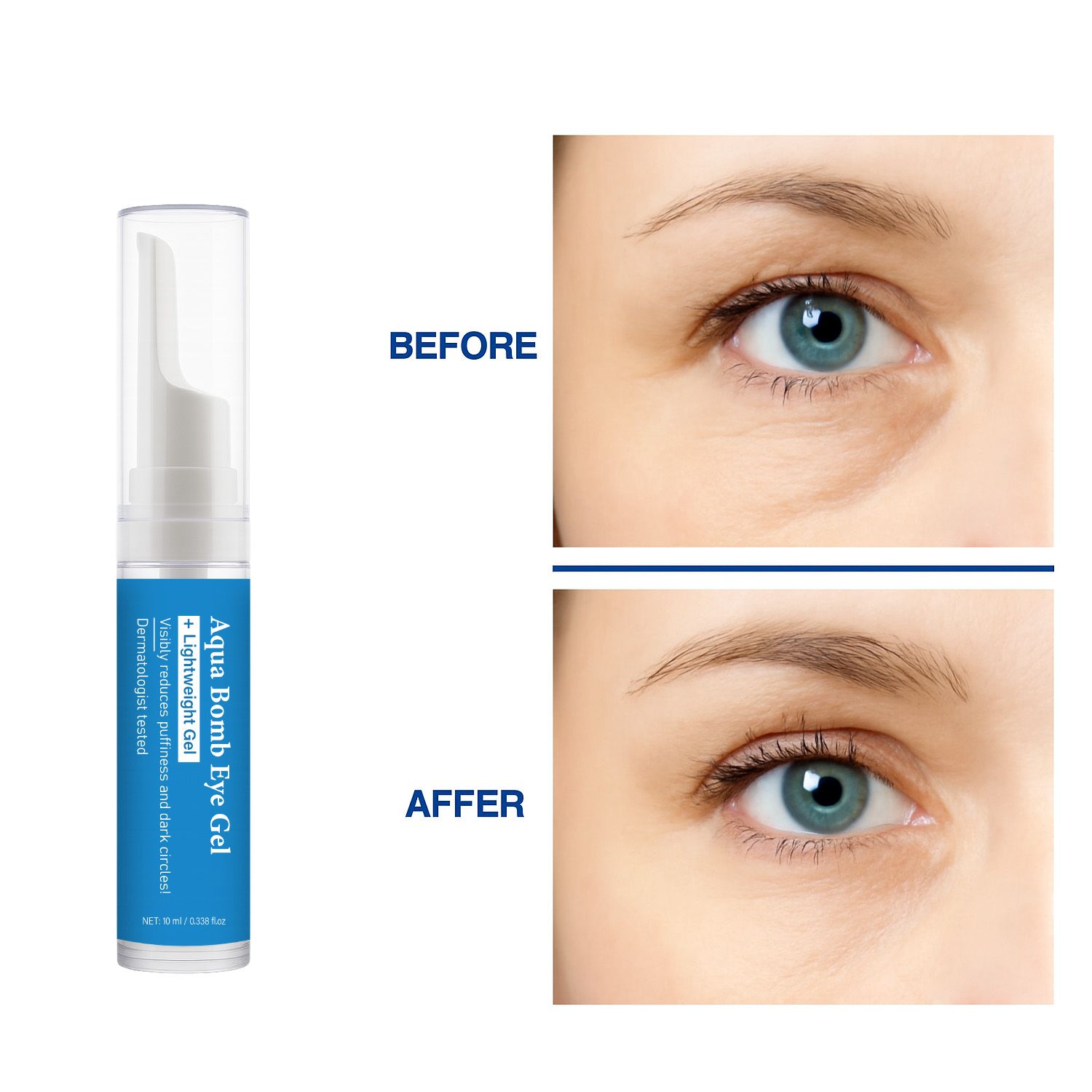 Gel Mata Aqua Cooling dengan K - Caffeine Eye Serum ulasan dan harga
